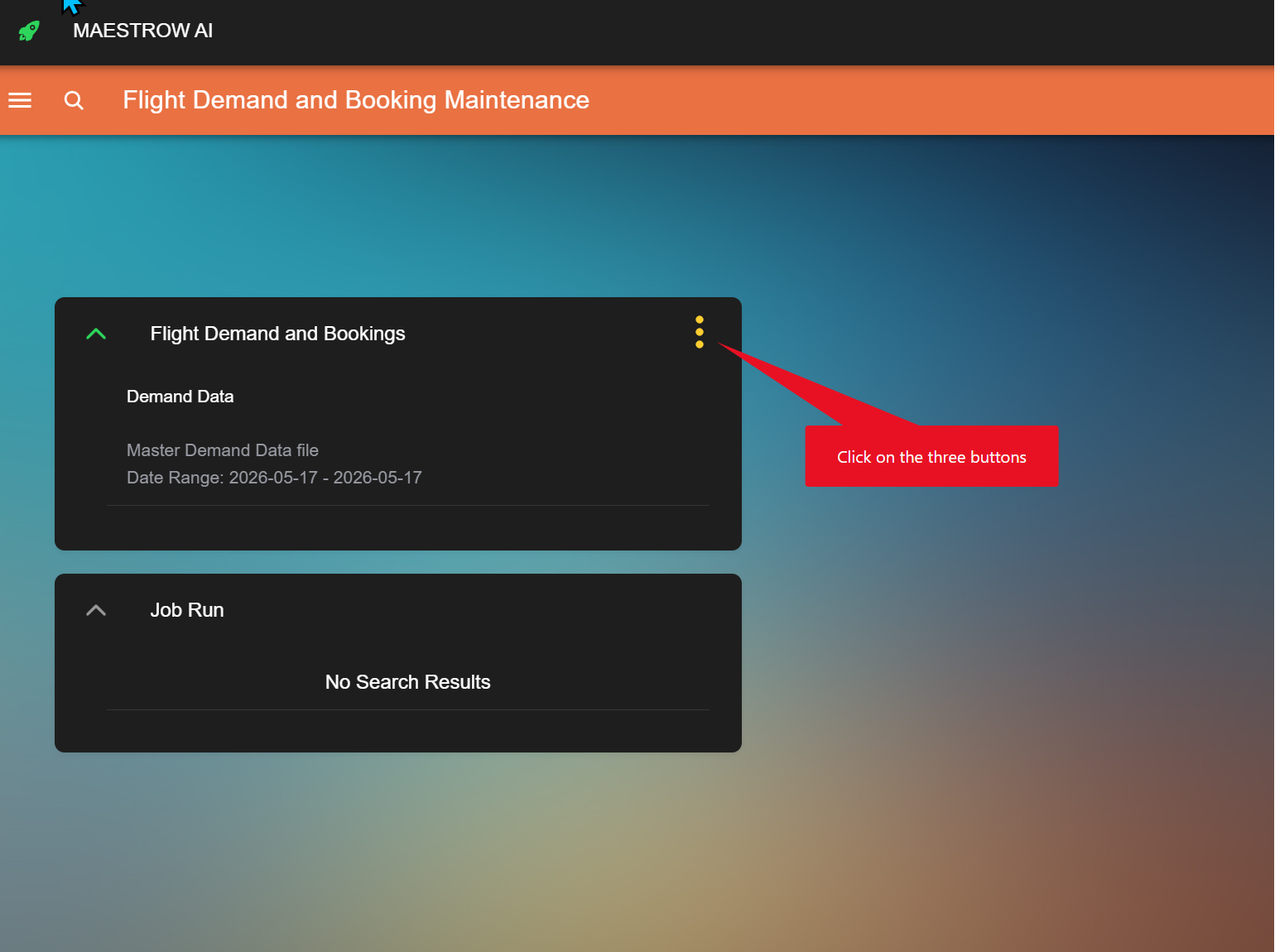 Three-dot folder menu